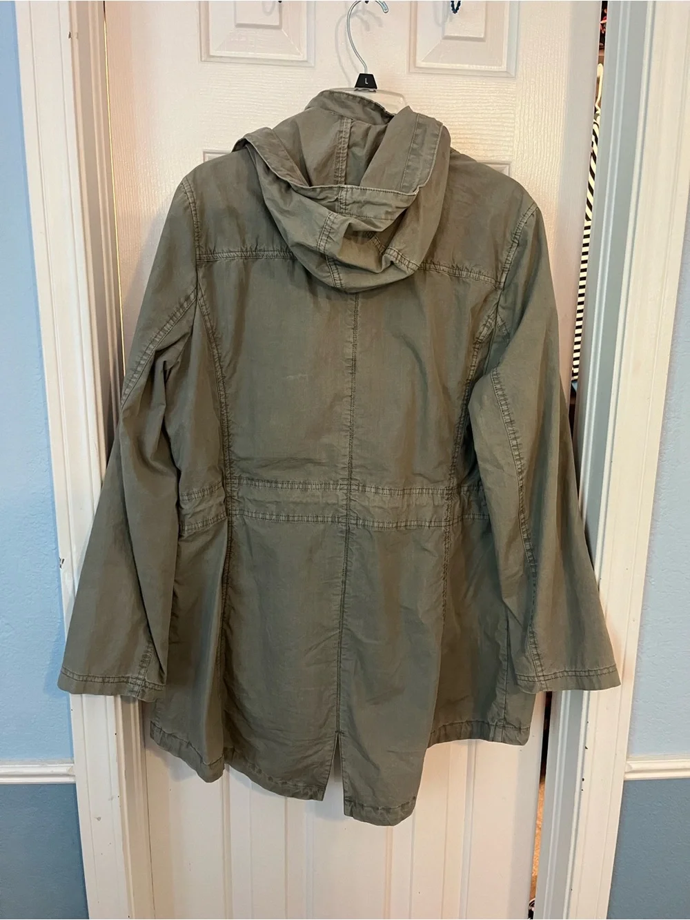 Levi’s Olive Green Casual Hooded Utility Jacket